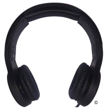 Stereo headset with inline mic, perfect bulk school headphones for classroom use and education.